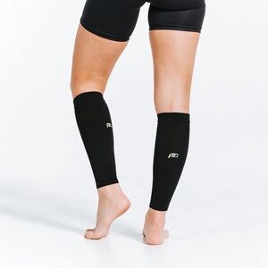 Ragnar Relay Custom Pro Compression Performance Calf Sleeves, Black, Size S/M